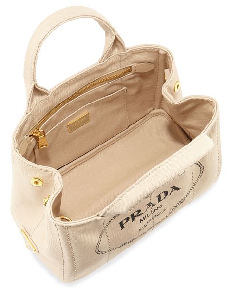 prada small canvas shopper|designer Prada tote bag.